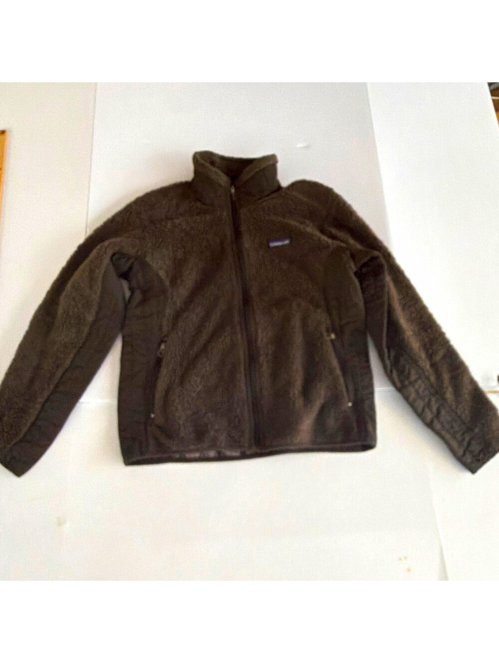 Patagonia Synchilla Women’s Brown Solid Logo Full Zip Pocket Jacket M